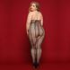 Сітчастий бодістокінг-халтер JSY &laquo;Сітки Арії&raquo; Plus Size, black, комбінезон, відкритий доступ SO8391 фото 2