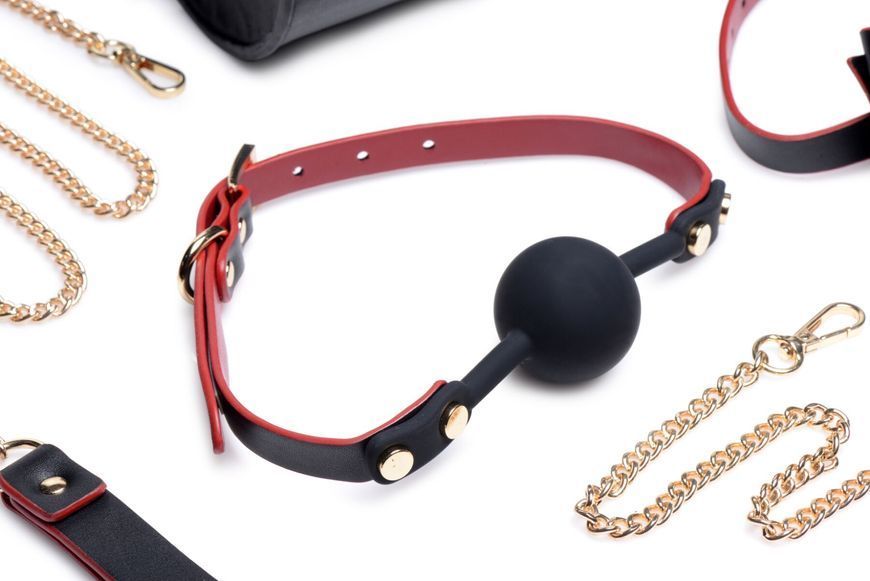 Набір БДСМ з дорожньою сумкою Master Series: Bow &mdash; Luxury BDSM Set With Travel Bag, 11 предметів SO8796