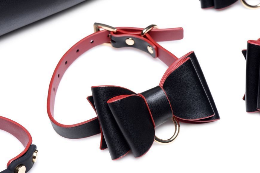 Набір БДСМ з дорожньою сумкою Master Series: Bow &mdash; Luxury BDSM Set With Travel Bag, 11 предметів SO8796