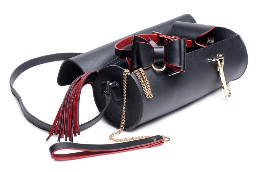 Набір БДСМ з дорожньою сумкою Master Series: Bow &mdash; Luxury BDSM Set With Travel Bag, 11 предметів SO8796