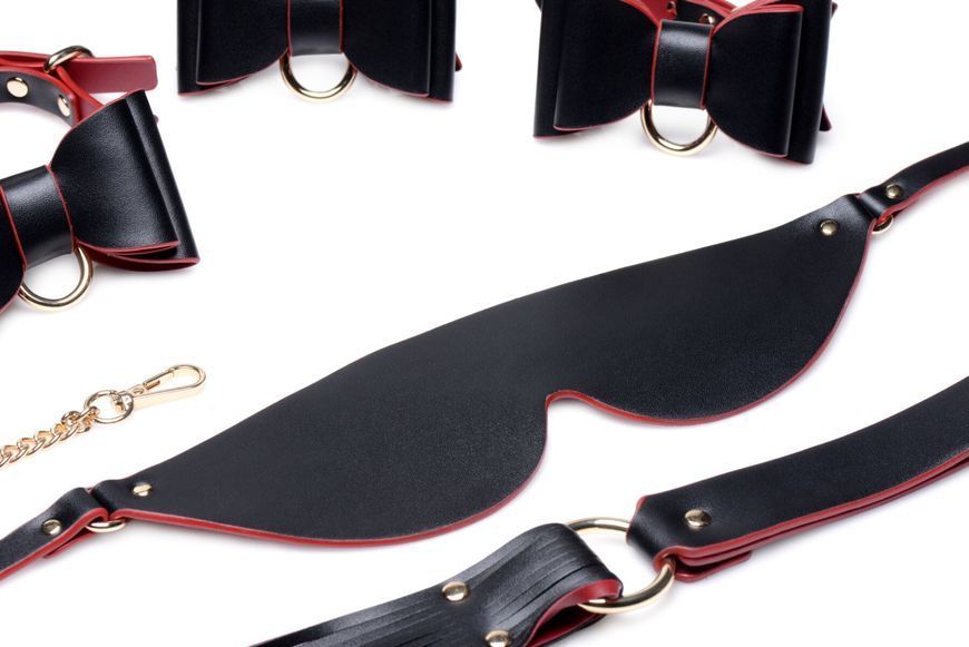 Набір БДСМ з дорожньою сумкою Master Series: Bow &mdash; Luxury BDSM Set With Travel Bag, 11 предметів SO8796