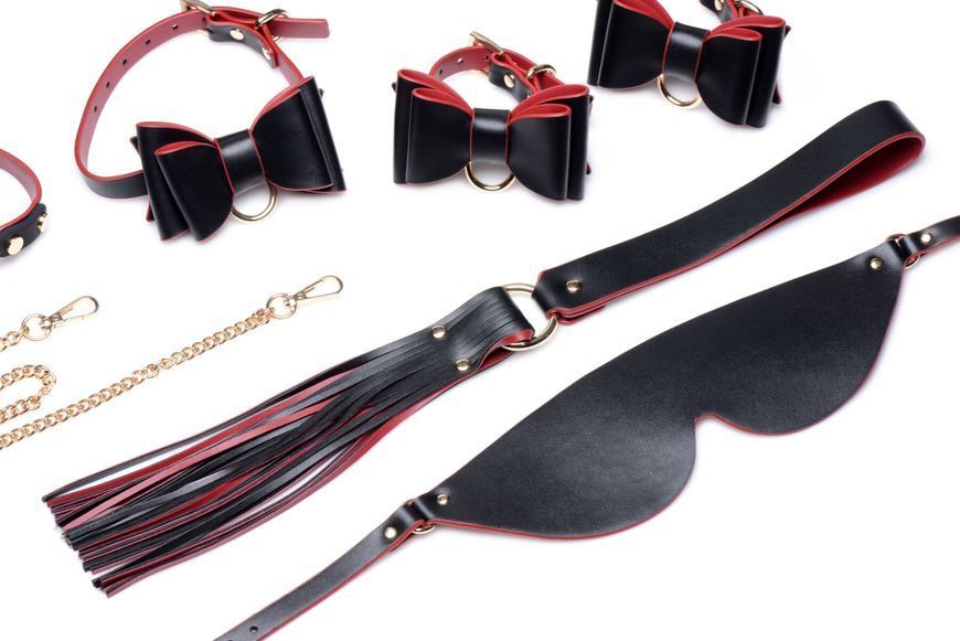 Набір БДСМ з дорожньою сумкою Master Series: Bow &mdash; Luxury BDSM Set With Travel Bag, 11 предметів SO8796