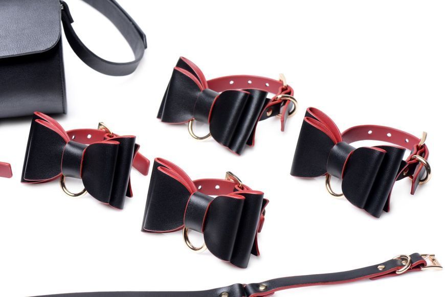Набір БДСМ з дорожньою сумкою Master Series: Bow &mdash; Luxury BDSM Set With Travel Bag, 11 предметів SO8796