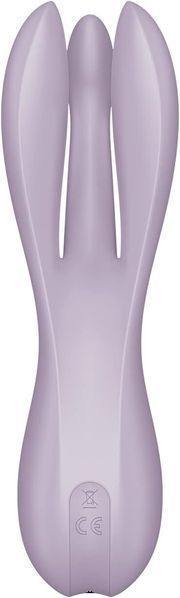 Кліторальний вібратор Satisfyer Threesome 2 Violet, 3 гнучкі пальчики, 3 мотори SX1213
