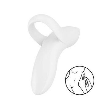 Вібратор на палець Satisfyer Bold Lover White, гнучкий SO6721