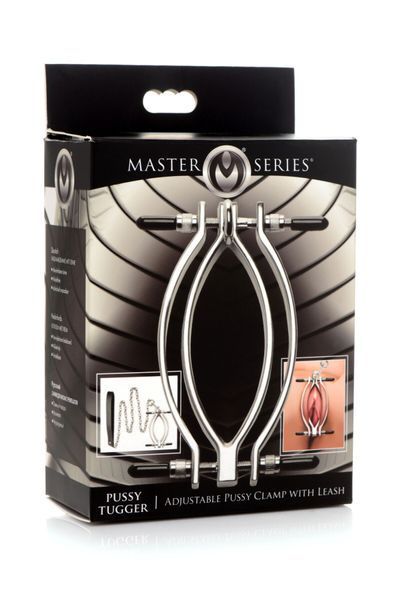 Затискач для статевих губ Master Series: Pussy Tugger Adjustable Vagina Clamp with Chain SO8797
