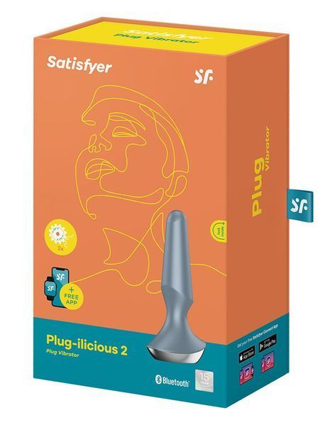 Анальная смарт-вибропробка Satisfyer Plug-ilicious 2 Ice Blue SO5445