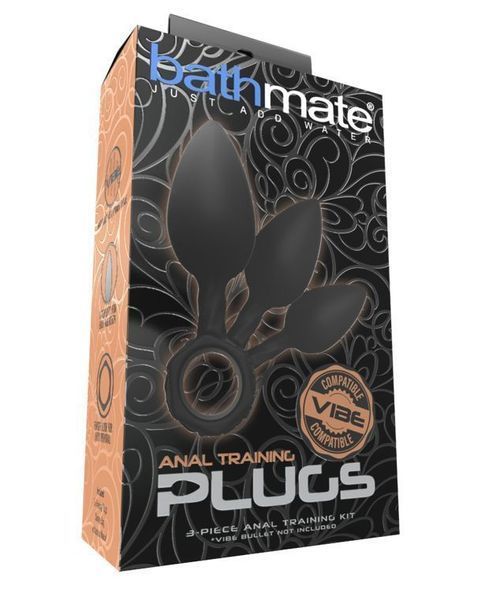 Набор анальных пробок Bathmate Anal Training Plugs, диаметр 2,5см - 3,1см - 3,8см SO3359