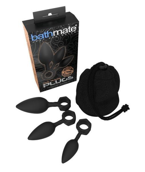 Набор анальных пробок Bathmate Anal Training Plugs, диаметр 2,5см - 3,1см - 3,8см SO3359