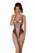 Эротическое боди Passion MARINA BODY, XXL/XXXL, beige, с открытыми чашками SO9716 фото 1