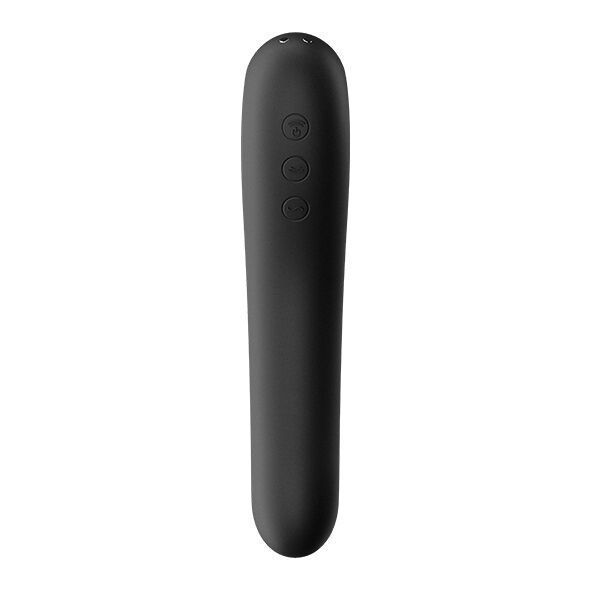 Вакуумний стимулятор з вібрацією Satisfyer Dual Kiss Black SO6114