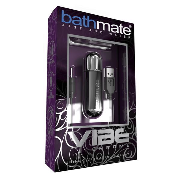 Вибропуля Bathmate Vibe Bullet Chrome, глубокая мощная вибрация SO2438