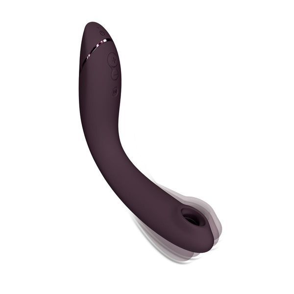 Вакуумний стимулятор для точки G та клітора з вібрацією Womanizer OG Aubergine, 12 рівнів, 3 режими SX0531