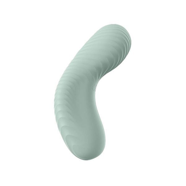 Накладной вибратор Fun Factory LAYA III sage green, эффект постукивания пальцем SX0917