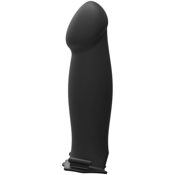 Страпон унісекс Doc Johnson Body Extensions &ndash; Be Risque, вібрація, пульт керування, порожня насадка SO6061
