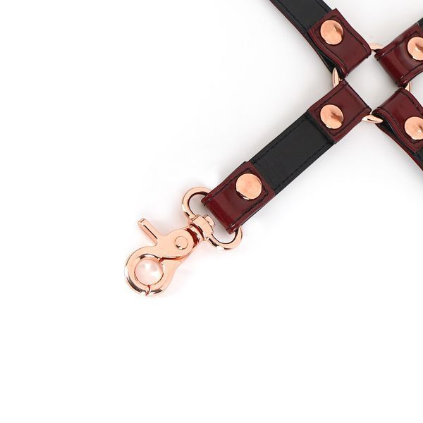 Кожаная крестовина Liebe Seele Wine Red Hogtie SO9459