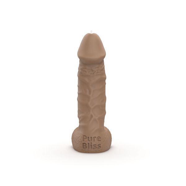 Свічка у вигляді члена Pure Bliss MINI Brown 15 см SX1644