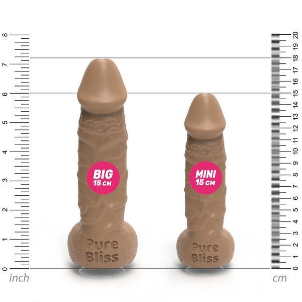 Мило у формі пеніса Pure Bliss BIG Brown, крафтове мило-член, натуральне SO6363