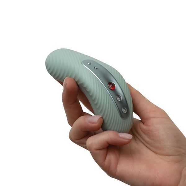 Накладной вибратор Fun Factory LAYA III sage green, эффект постукивания пальцем SX0917