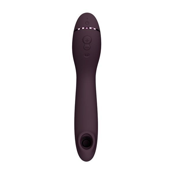 Вакуумний стимулятор для точки G та клітора з вібрацією Womanizer OG Aubergine, 12 рівнів, 3 режими SX0531