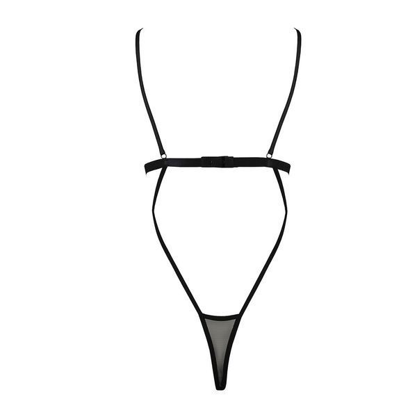 Боди монокини с открытой грудью Passion DIABOLINA BODY XXL/XXXL, black PS25803