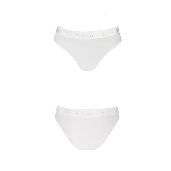 Трусики с прозрачной вставкой Passion PS006 PANTIES M, white SO4236
