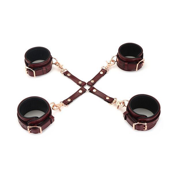Кожаная крестовина Liebe Seele Wine Red Hogtie SO9459