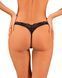 Кружевные стринги Obsessive Donna Dream thong XS/S Black, низкая посадка SO8639 фото 2