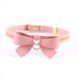 Поводок LOCKINK SEVANDA Love Heart Butterfly Leather Collar Set - Pink SX0864 фото 5