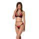Комплект белья Passion PEONIA SET XXL/XXXL red, бра, трусики SO8468 фото 1
