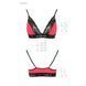 Эластичный топ с кружевом Passion PS001 TOP XL, red-black SO4186 фото 5