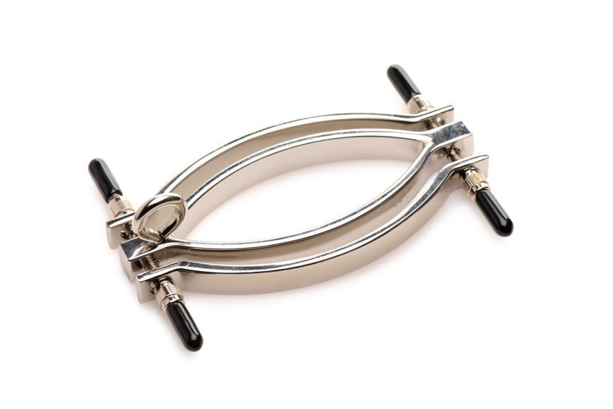 Затискач для статевих губ Master Series: Pussy Tugger Adjustable Vagina Clamp with Chain SO8797