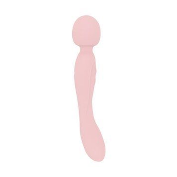 Вибромассажер Good Vibes Only - SIMI Double-Sided Wand Vibrator Soft Silicone - Pink SX3076