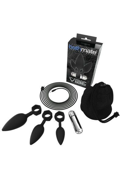 Набор анальных вибропробок Bathmate Anal Training Plugs VIBE, диаметр 2,5см - 3,1см - 3,8см SO3360