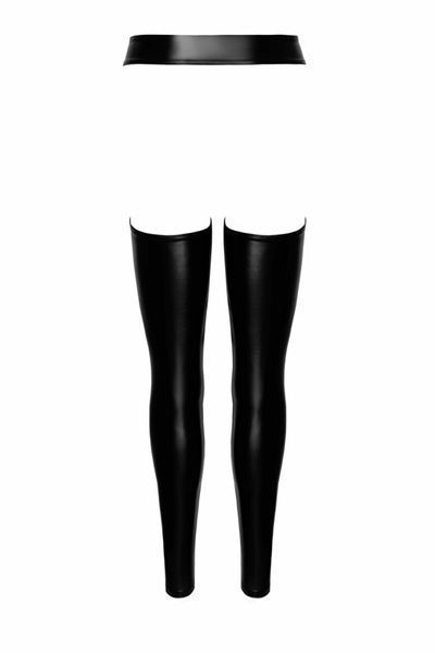 Леггинсы Noir Handmade F323 Rebel, 3XL, black, под латекс, с открытыми бедрами и ягодицами SX0374