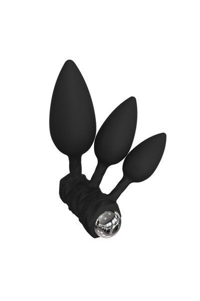 Набор анальных вибропробок Bathmate Anal Training Plugs VIBE, диаметр 2,5см - 3,1см - 3,8см SO3360