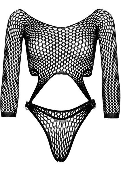 Эротическое боди Leg Avenue Top bodysuit with thong back Black SO9149