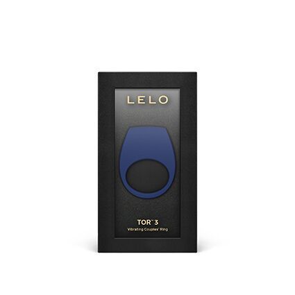 Эрекционное кольцо с вибрацией LELO Tor 3 Base Blue, управление со смартфона SX0701