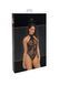 Боді Noir Handmade F314 Ego, XL, black, сітка, халтер, високі вирізи, блискавка по всій довжині SX0324 фото 6