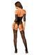 Нейлоновий бодістокінг з імітацією панчіх Obsessive Bodystocking G333 S/M/L, black, з доступом SO7699 фото 4