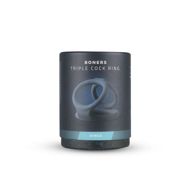 Тройное эрекционное кольцо Boners Triple Ring, диаметр 2,6; 3,3 и 3,8 см SO8846