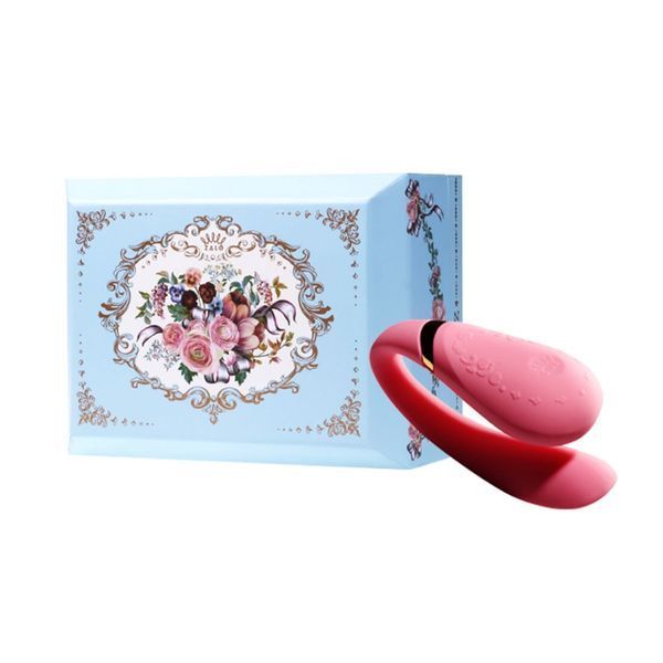 Смартвібратор для пар Zalo Fanfan set Rouge Pink, пульт ДК SO6672