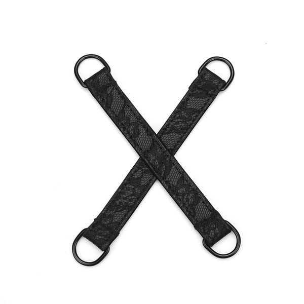 Набір Liebe Seele Black Lace and Neoprene 11pcs Bondage Kit, анальна пробка з кристалом, віброкуля SO9509