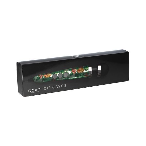 Вібромасажер DOXY Die Cast 3 PINEAPPLE, дуже потужний, живлення 220В, металевий корпус SO8022