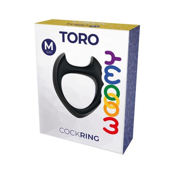 Эрекционное кольцо Wooomy Toro M Black SO9933