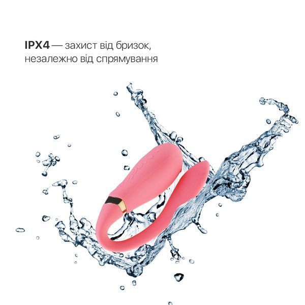 Смартвібратор для пар Zalo Fanfan set Rouge Pink, пульт ДК SO6672