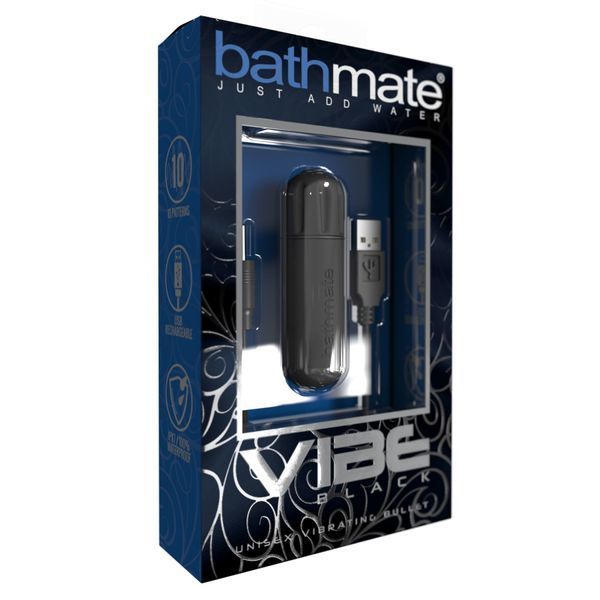 Вибропуля Bathmate Vibe Bullet Black, глубокая мощная вибрация SO2439