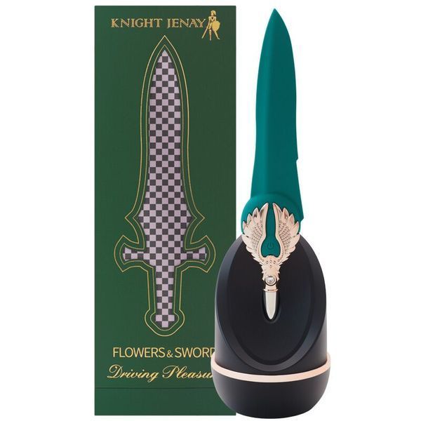 Вишуканий вібратор Knight Jenay FLOWERS & SWORD, маска, стрічка та лубрикант у комплекті SO6557
