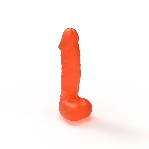 Мило у формі пеніса Чистий Кайф MEDIUM Orange, крафтове мило-член, натуральне SX2309