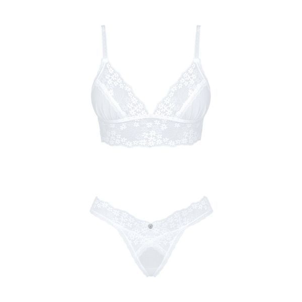 Эротический комплект Obsessive Heavenlly 2-pcs set XS/S, бюстгальтер и танга SO8172